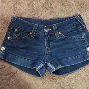 True Religion jean shorts